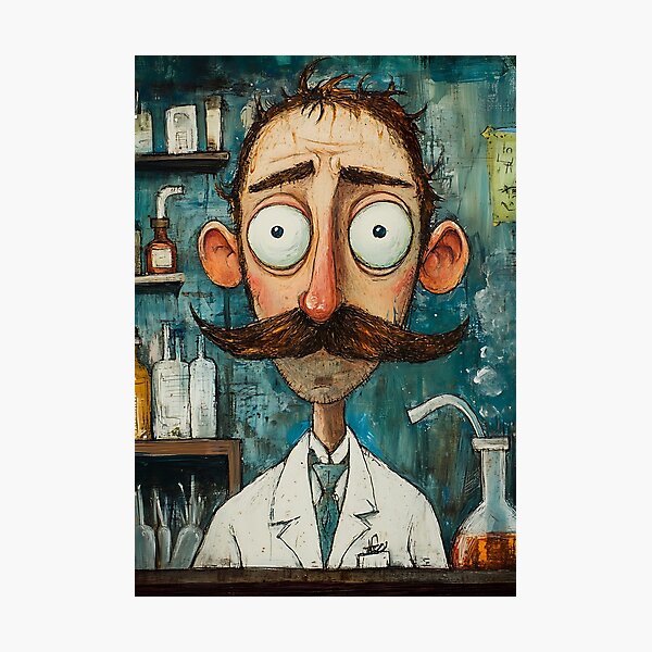 Item preview, Funny Scientist - Comical Science Experiment designed and sold by bapupa.
