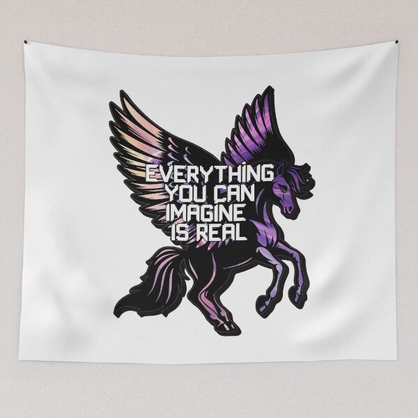 Item preview, Everything You Can Imagine Is Real – Surreal Imagination Inspiration Quote designed and sold by ArtsyExplorer.