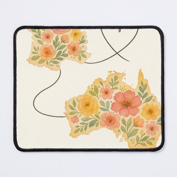 Item preview, Australia and France Floral Heart Connection designed and sold by Aryabek.