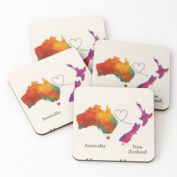 Item preview, Australia New Zealand Watercolor Bond designed and sold by Aryabek.