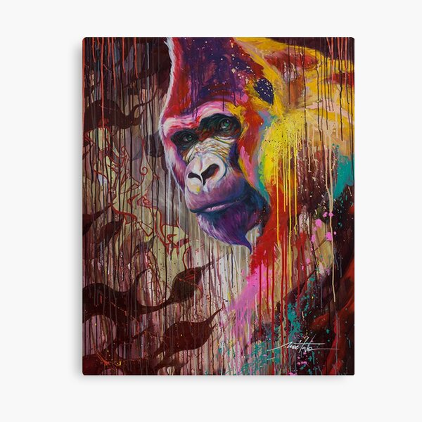 Rainbow Tie Dye Gorilla  Art Board Print for Sale by KiwiAs