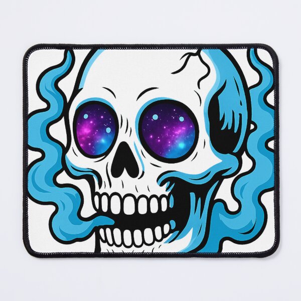 Item preview, Galaxy Eyes Skull – Cosmic Vapor Skull Art – Psychedelic Space Skeleton designed and sold by VIBE CRAFT STUDIO.