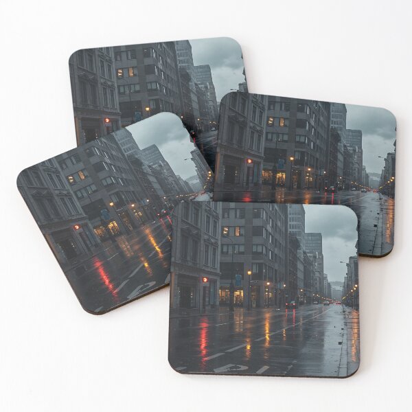 Item preview, Rain-Soaked Cityscape designed and sold by EpicEarthscapes.