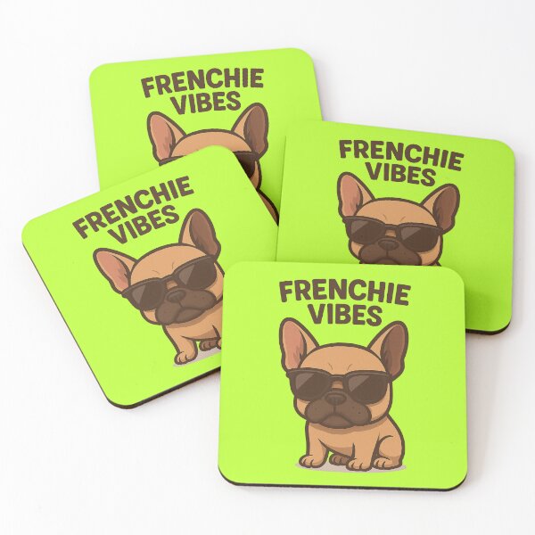 Item preview, Cool Frenchie Vibes with Sunglasses Cute Dog Art designed and sold by Analog-attire.