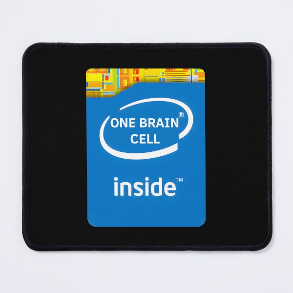 Item preview, INTEL / ONE BRAIN CELL inside designed and sold by DarrenAshenOne.