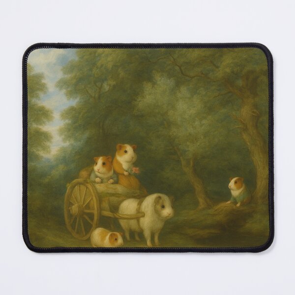 Item preview, The Market Cart – Guinea Pig Pastoral (After Gainsborough) designed and sold by gandolfwizard.