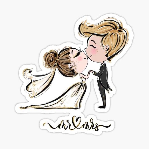 Item preview, Cute Wedding Couple designed and sold by KaramfilaS.