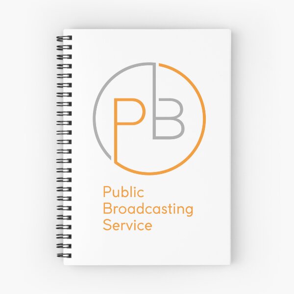 Item preview, Modern Circular PBS Logo with Orange and Gray Lines designed and sold by SarkisovaNune.
