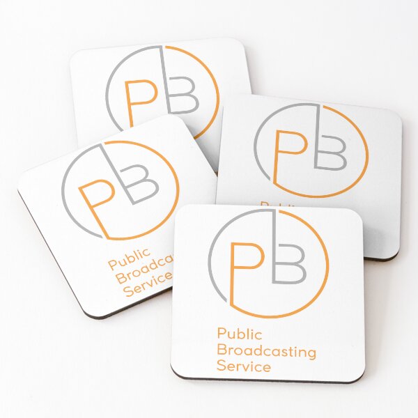 Item preview, Modern Circular PBS Logo with Orange and Gray Lines designed and sold by SarkisovaNune.