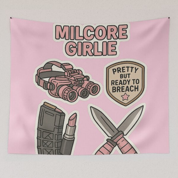 Item preview, Killer Cutie - Ironic Tactical Girl Vol.1 designed and sold by YourNerdySupply.