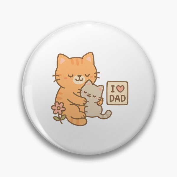 Item preview, Cat Dad Hug with “I ❤️ DAD” Card designed and sold by Daniel-DL.