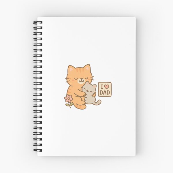 Item preview, Cat Dad Hug with “I ❤️ DAD” Card designed and sold by Daniel-DL.