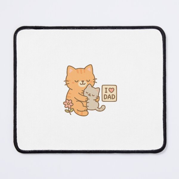 Item preview, Cat Dad Hug with “I ❤️ DAD” Card designed and sold by Daniel-DL.