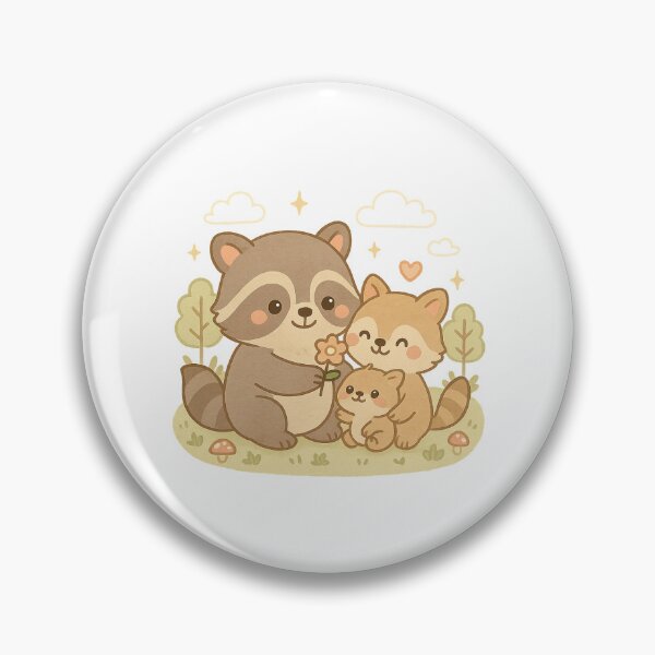 Artikelvorschau, Raccoon Bloom – Waldliebe mit Papa entworfen und verkauft von Daniel-DL.