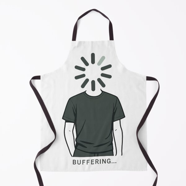 Item preview, Buffering Head – Tech Glitch wellbing mental health designed and sold by Shoot-The-Moon.