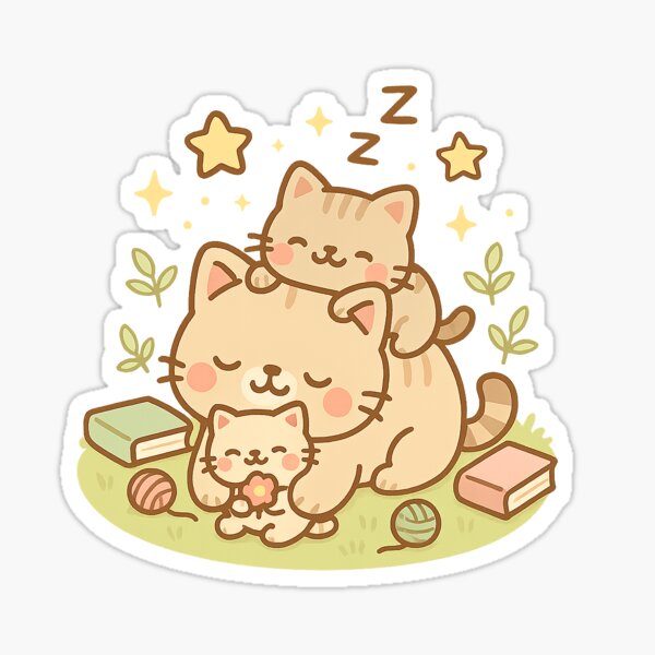 Item preview, Cat Nap – Dreaming with Dad designed and sold by Daniel-DL.