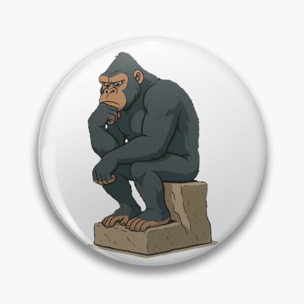 Item preview, The Thinker - Gorillla Design Art designed and sold by sunbeamstudios.