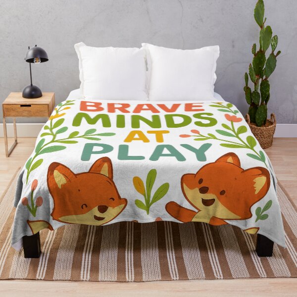 Item preview, Brave Minds at Play – Fox-Themed Empowerment Poster for Kids designed and sold by Educational Prints & Fun ABC Designs.
