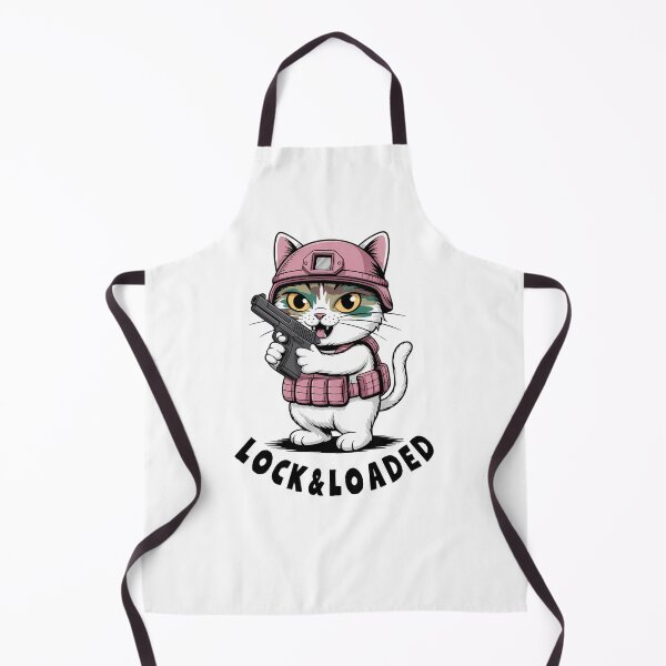 Item preview, Cute Tactical Cat with Gun in Pink Combat Gear designed and sold by itsMossie.