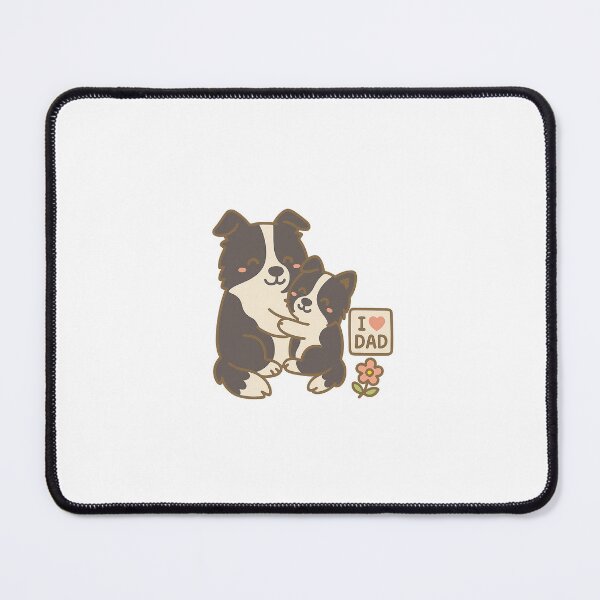 Item preview, Border Collie Dad Hug with Transparent Background designed and sold by Daniel-DL.