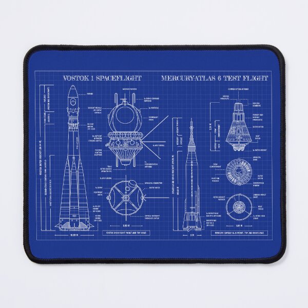 Item preview, Vostok Program vs Mercury Program (Blueprint) designed and sold by BGALAXY.