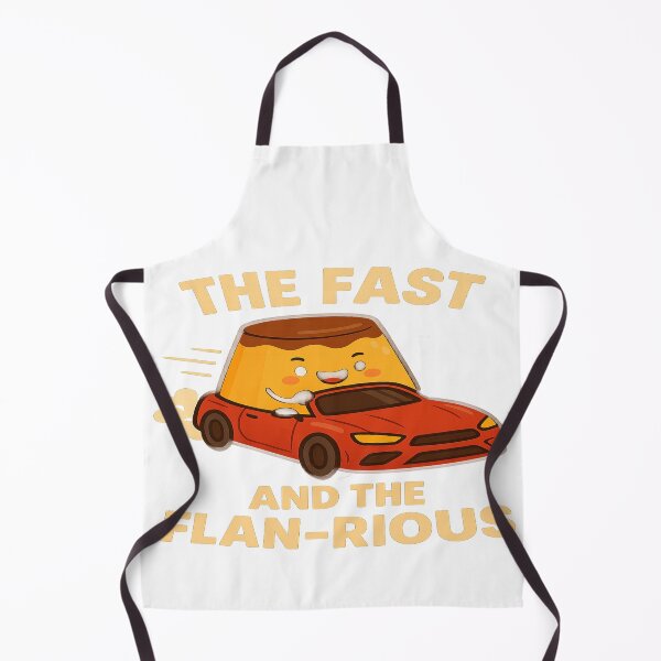 Item preview, The Fast and the Flan-rious Dessert Pun designed and sold by DonnyFoodGadget.