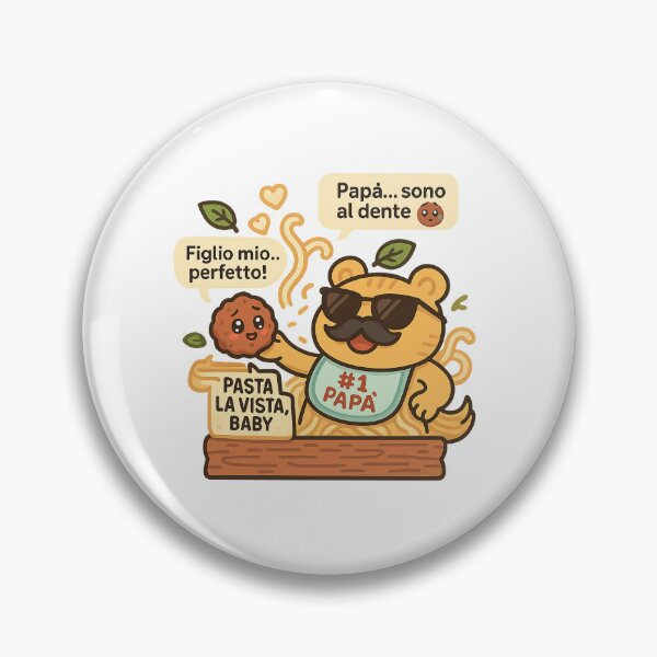 Item preview, Pasta la Vista, Baby (Spaghetti Dad & Meatball Son) designed and sold by Daniel-DL.