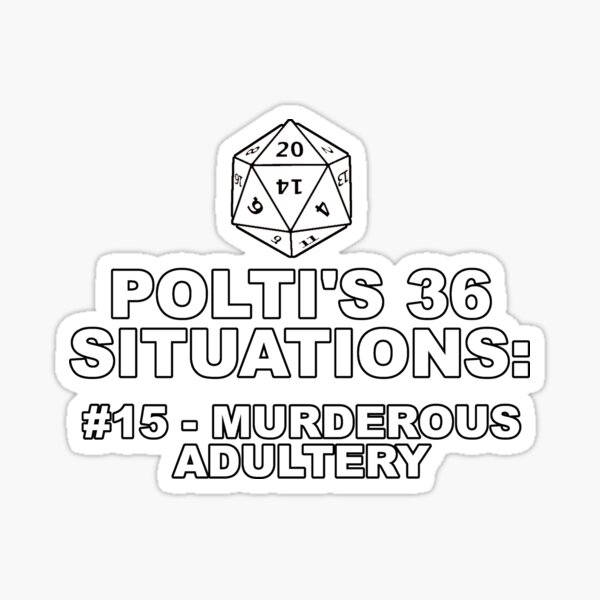 Item preview, D20 Polti's 36 Situations - 15 - Murderous Adultery designed and sold by ZepoPublishing.