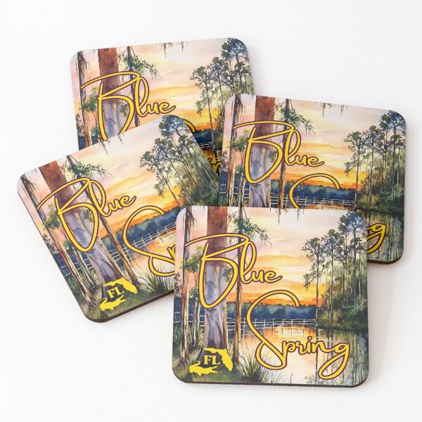 Item preview, Blue Spring Florida Watercolor Travel Art designed and sold by TuncGK.