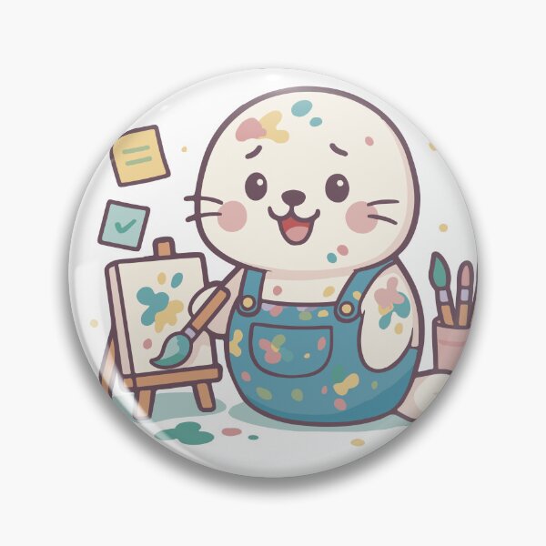 Item preview, ENFP kawaii seal – creative chaos in progress designed and sold by SealSquad.