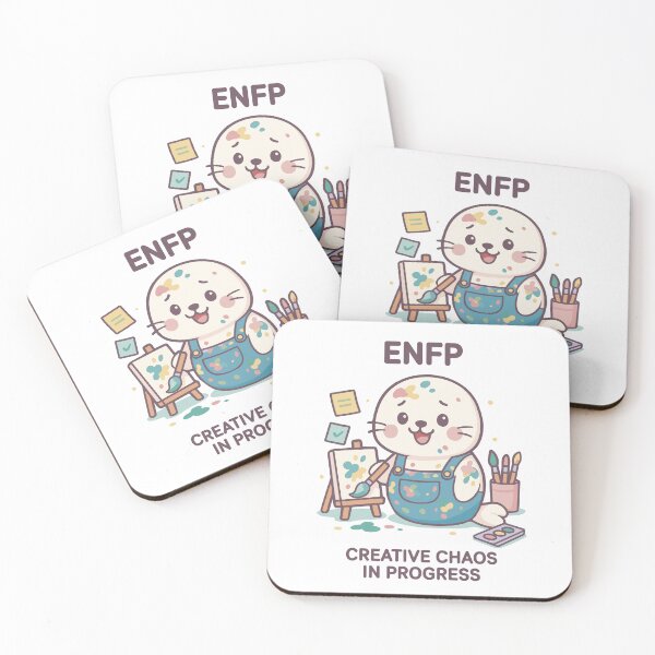 Item preview, ENFP kawaii seal – creative chaos in progress designed and sold by SealSquad.