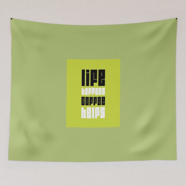 Item preview, Life happens, coffee helps  designed and sold by Vanich-Panich.