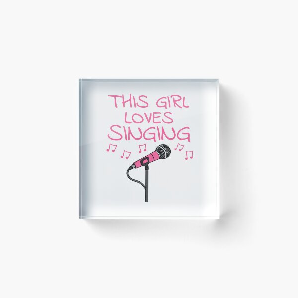 Item preview, This Girl Loves Singing, Female Vocalist, Singer Musician designed and sold by doodlerob.