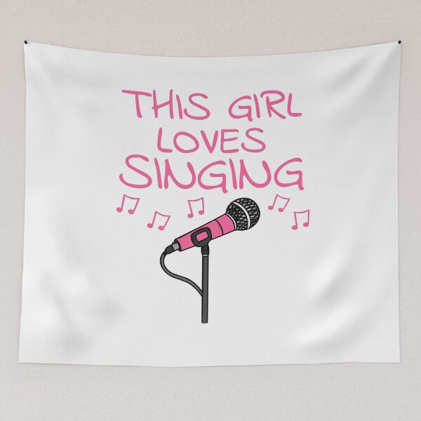 Item preview, This Girl Loves Singing, Female Vocalist, Singer Musician designed and sold by doodlerob.