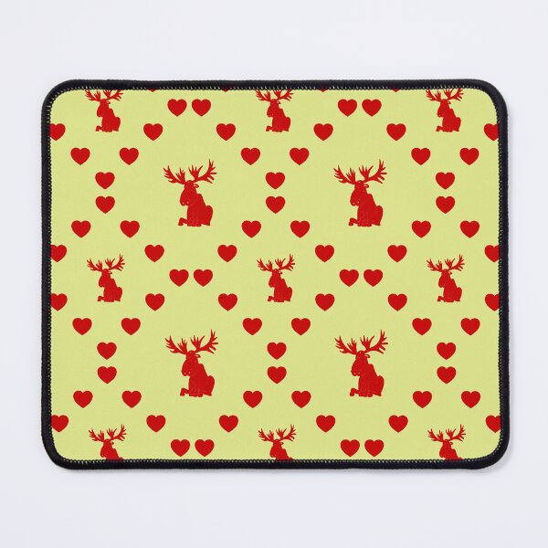 Item preview, Cartoon Elch Nahtloses Herzmuster|Cartoon Moose Seamless Heart Pattern (motif de cœur sans couture)|Cartoon Moose Seamless Heart Pattern|Alce cartone animato modello di cuore senza cuciture designed and sold by TheIconSmith.