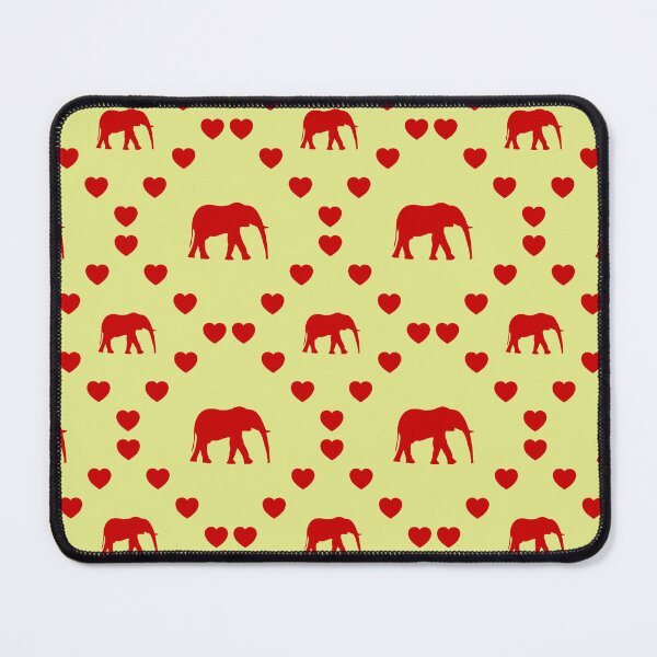 Item preview, Elefanten Silhouette Nahtloses Herzmuster | Elephant Silhouet Seamless Heart Pattern | Elephant Silhouet Seamless Heart Pattern | Silhouet di elefante Modello a cuore senza cuciture designed and sold by TheIconSmith.