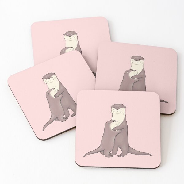 Item preview, Asian Small Clawed Otter: Mom & Cub designed and sold by OTTERFAMILY.