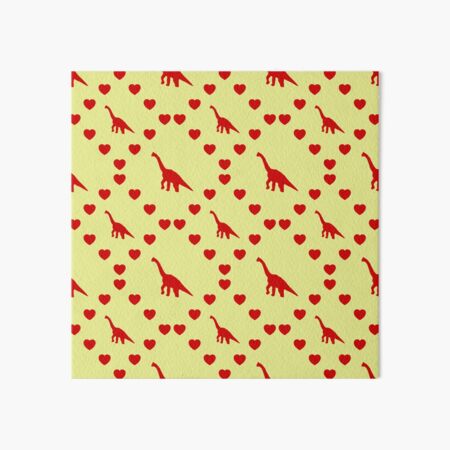 Vista previa del artículo con la obra «Patrón de corazón sin costuras con sombra de dinosaurio | Patrón de corazón sin costuras con sombra de dinosaurio | Patrón de corazón sin costuras con sombra de dinosaurio», diseñado y vendido por TheIconSmith.