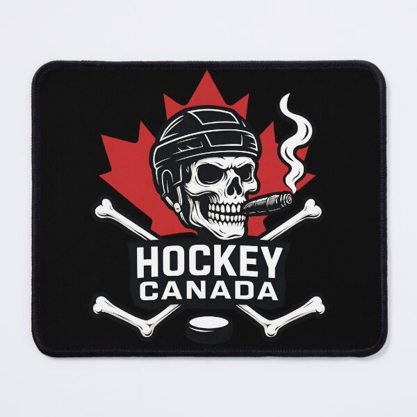 Item preview, Hockey Canada Skull Helmet – Badass Maple Leaf Hockey Design designed and sold by WAUZ.