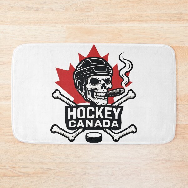 Item preview, Hockey Canada Skull Helmet – Badass Maple Leaf Hockey Design designed and sold by WAUZ.