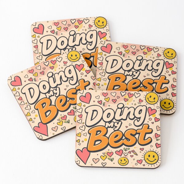 Item preview, Doing My Best – Retro Positive Vibes Design designed and sold by GracefulPODshop.