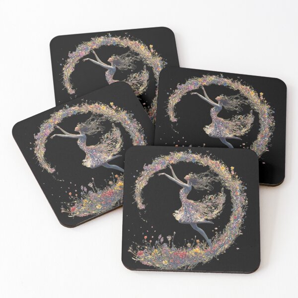 Item preview, Floral Dance of Freedom – Boho Whimsical Art Print designed and sold by MomentumbyOla.
