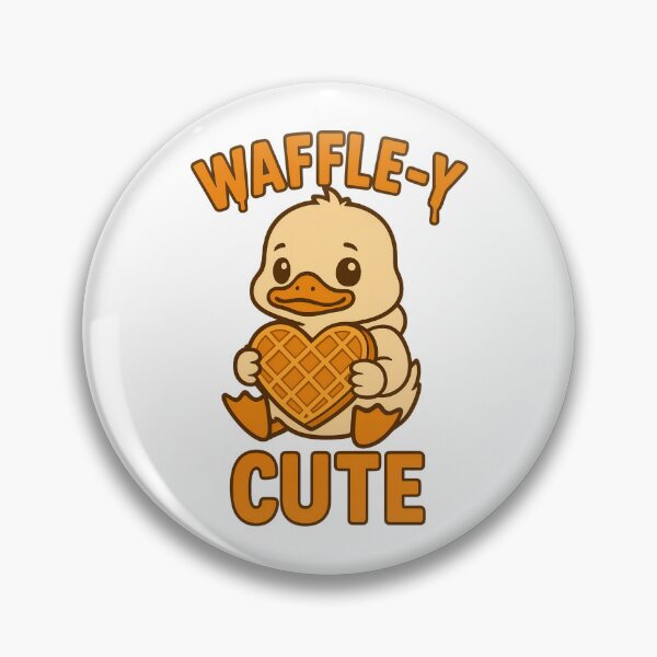 Item preview, Waffle-y Cute Duck – Kawaii Breakfast Lover Design for Foodie Fans designed and sold by TeeTimeTreasure.