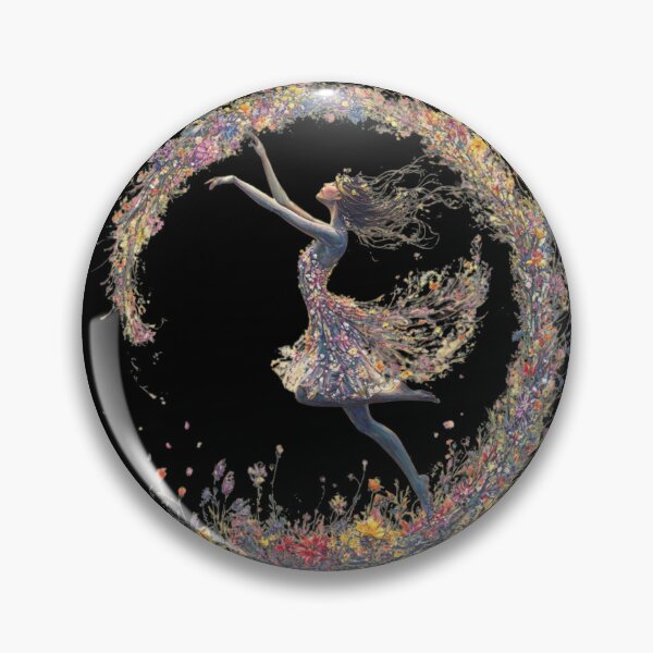 Item preview, Floral Dance of Freedom – Boho Whimsical Art Print designed and sold by MomentumbyOla.