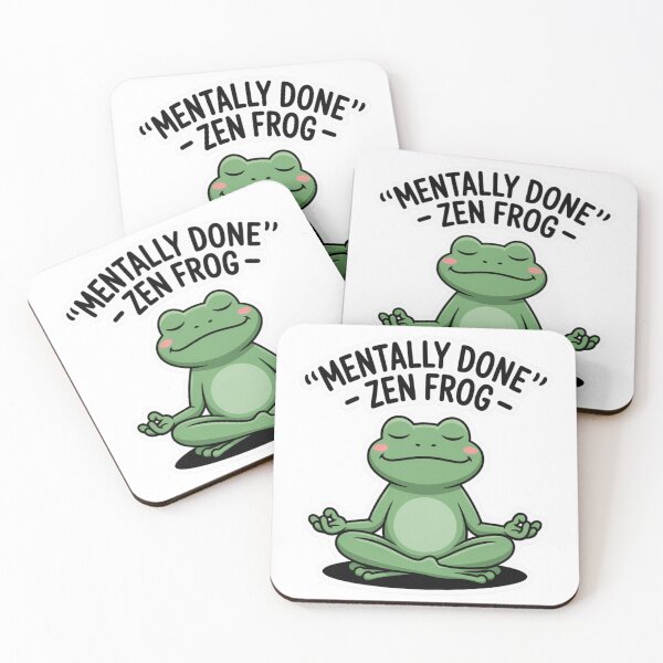 Item preview, Mentally Done – Zen Frog  designed and sold by PatrykT94.