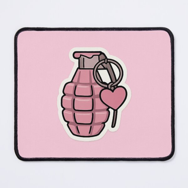 Item preview, Heart-Pin Grenade - Military Girlie Vol. 2 designed and sold by YourNerdySupply.