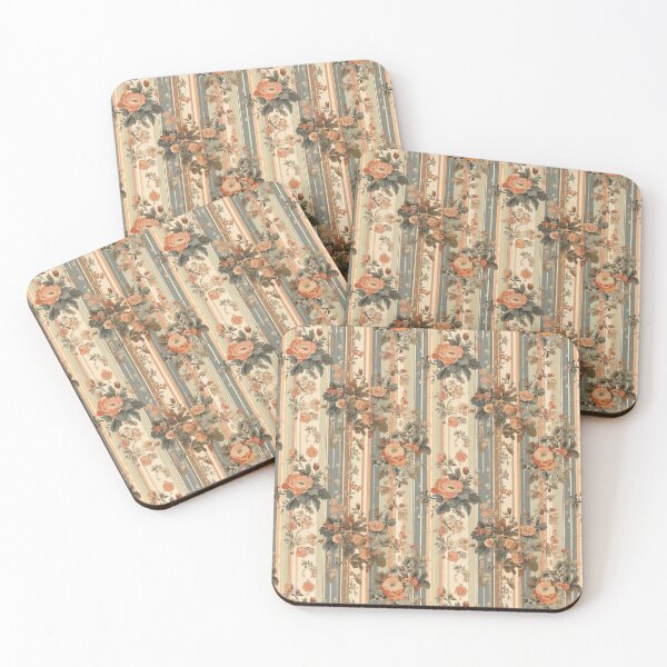 Item preview, French Floral Stripe designed and sold by Designbes.