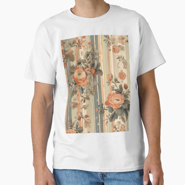 Item preview, French Floral Stripe designed and sold by Designbes.