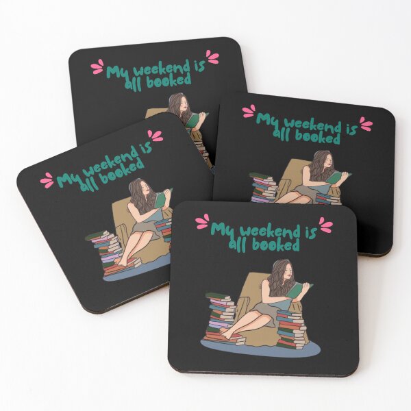 Item preview, My weekend is all booked, book lover designed and sold by doorzz.
