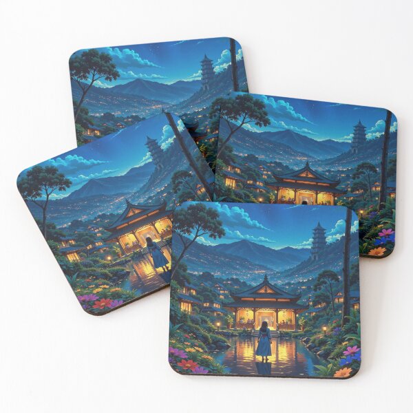Item preview, Starry Night at the Temple designed and sold by Ambient Flow.